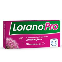 Lorano® Pro bei Allergie – Die Allergietabletten für alle Heuschnupfen-Symptome