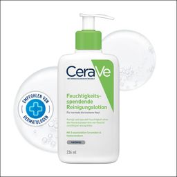 CeraVe Feuchtigkeitsspendende Reinigungslotion: nicht schäumende Reinigung für Gesicht und Körper