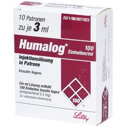 HUMALOG 100 E/ml Patrone Injektionslösung