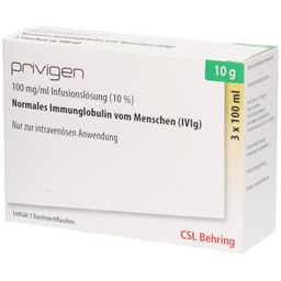 PRIVIGEN 10% Lösung 3x10 g Infusionslösung Dsfl.