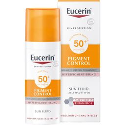 Eucerin® Pigment Control Sun Fluid LSF 50+ – Sehr hoher Sonnenschutz & sichtbare Milderung von vorhandenen Pigment- und Altersflecken - jetzt 20% sparen mit Code "sun20"
