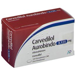 Carvedilol Aurobindo 3,125 mg