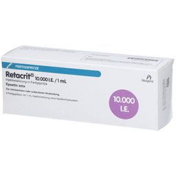 RETACRIT 10.000 I.E./1,0 ml Inj.-L.i.e.Fertigspr.