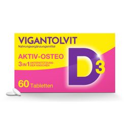 Vitamin D3 1000 I.E. VIGANTOLVIT Osteo mit K2, Kalzium für Knochen*