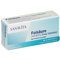SANAVITA Folsäure 5 mg
