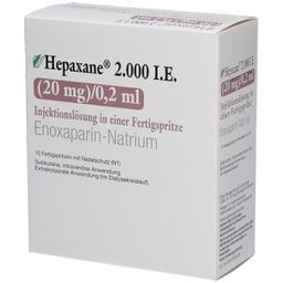 Hepaxane 2.000 I.E. 20 mg/0,2 ml