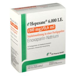 Hepaxane 6.000 I.E. 60 mg/0,6 ml