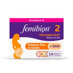 Femibion® 2 Schwangerschaft Nahrungsergänzung, SSW 13-40, Folsäure
