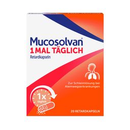 MUCOSOLVAN 1x täglich Retardkapseln Schleimlöser bei Husten