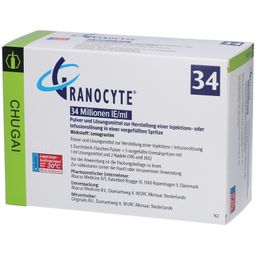 GRANOCYTE 34 Mio.I.E./ml P.u.LM H.Inj./Inf.-L.Spr.