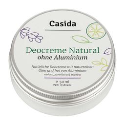 Casida Deocreme Natural ohne Aluminium Deodorant Creme Ohne Aluminium/Alkohol vegan