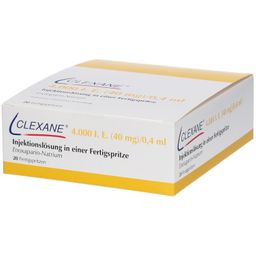 CLEXANE 4.000 I.E. 40mg/0,4ml Inj.-Lsg.i.e.F.-Sp.