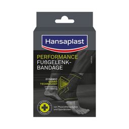 Hansaplast Performance Fußgelenkbandage L/XL | Schützende Sportbandage | Bandage für das Fußgelenk