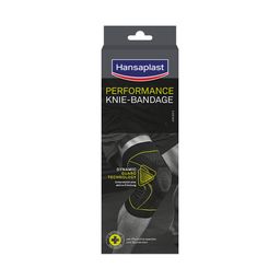 Hansaplast Performance Kniebandage L/XL | Schützende Sportbandage | Knieschoner | Flexible Bandage