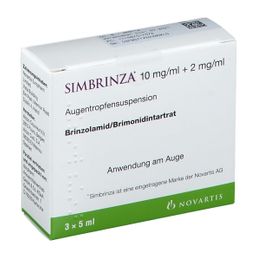SIMBRINZA 10 mg/ml + 2 mg/ml