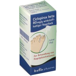 Ciclopirox beta 80mg/g wirkstoffhaltiger Nagellack