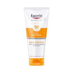 Eucerin® Oil Control Body Sun Dry Touch Gel-Creme LSF 50+ – sehr hoher Sonnenschutz mit ultra leichter Textur, Anti-Sand Effekt und Anti-Glanz Effekt - Jetzt 20% sparen mit Code "sun20"* + Eucerin® Oil Control Face Sun Gel-Creme LSF 50+ 20ml GRATIS