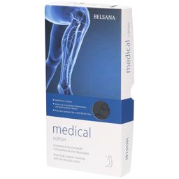 Belsana medical cotton AD Gr.M Gr.45-47 schwarz