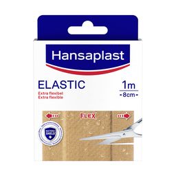 Hansaplast Elastic Pflaster | Besonders flexibel | Wasserabweisend | Ideal für Finger & Gelenke | Schützt vor 99 % der Bakterien | 10 zuschneidbare Pflaster 10 cm x 8 cm