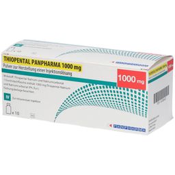 THIOPENTAL PANPHARMA 1000 mg Plv.z.Her.e.Inj.-Lsg.