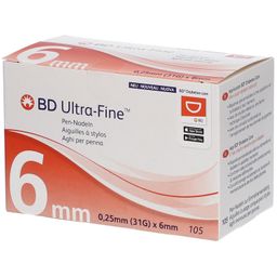 BD Ultra-Fine™ Pen-Nadeln 6 mm (31G) x 0,25 mm