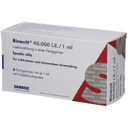 BINOCRIT 40.000 I.E./1 ml Inj.-Lsg.i.e.Fertigspr.