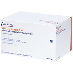 Clexane 6.000 I.E. 60 mg/0,6 ml