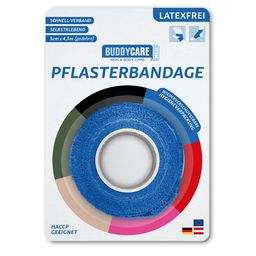 BUDDYCARE® MED Pflasterbandage BLAU 2,5cmx4,5m Latexfrei