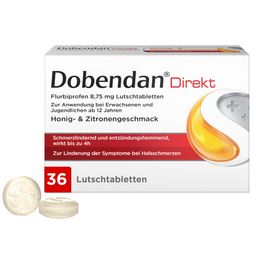 Dobendan® Direkt Halstabletten - Bei starken Halsschmerzen und Schluckbeschwerden - Jetzt 15% mit dem Code dobendan15 sparen*