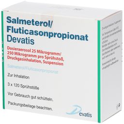 Salmeterol/ Fluticasonpropionat Devatis Dosieraerosol 25 Mikrogramm/ 250 Mikrogramm