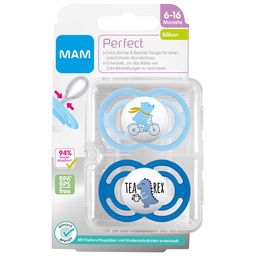 MAM Perfect Silikonschnuller 6-16 Monate (Farbe/Motiv nicht wählbar)