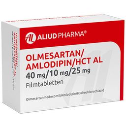 Olmesartan/amlodipin/hct AL 40 mg/10 mg/25 mg