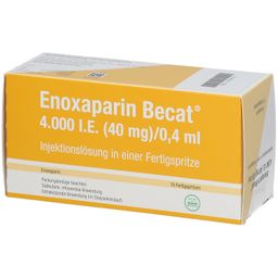 Enoxaparin Becat 4.000 I.E. 40 mg/0,4 ml