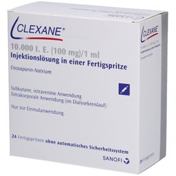 CLEXANE 10.000 I.E. 100mg/ml Inj.-Lsg.i.e.F.-Sp.