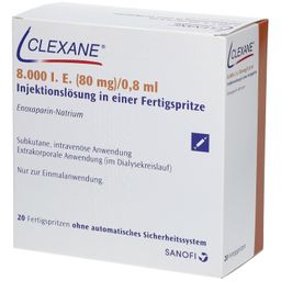 Clexane® 8000Ie 80Mg/0.8Ml