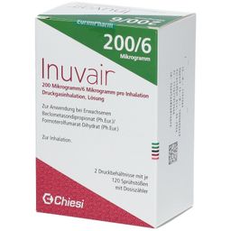 INUVAIR 200/6 µg 120 Hub Druckgasinhalat