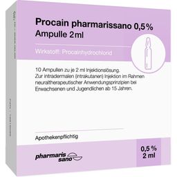PROCAIN pharmarissano Ampulle 0,5% 2 ml Inj.-Lsg.