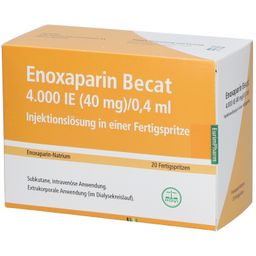 Enoxaparin Becat 4.000 I.E. 40 mg/0,4 ml