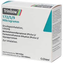 TRIMBOW 172 µg/5 µg/9 µg 120 Hub Druckgasinhalat.