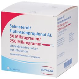 SALMETEROL/Fluticasonpropionat AL 50µg/250µg STADA