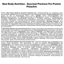 BEST BODY NUTRITION Gourmet PREMIUM PRO PROTEIN Pistachio