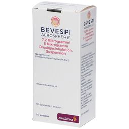 BEVESPI Aerosphere 7,2 µg/5 µg Dru.Gasinh.120Hub