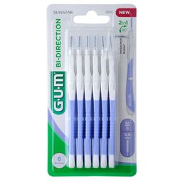 GUM® Bi-Direction Interdentalbürsten 0,6 mm hellblau