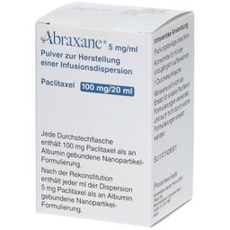 Abraxane®5 mg/ml 100mg Plv.z.Her.e.Inf.-Disp.Dsfl.
