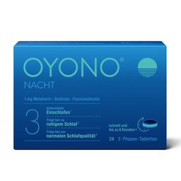 OYONO® Nacht mit 1mg Melatonin, Baldrian und Zitronenmelisse