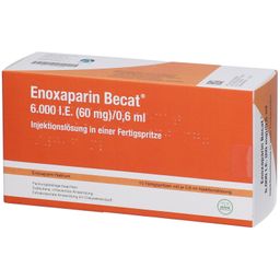 Enoxaparin Becat 6.000 I.E. 60 mg/0,6 ml
