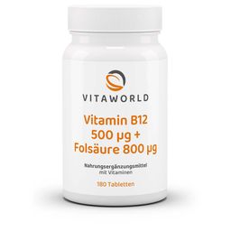 Vitamin B12 500 µg + Folsäure