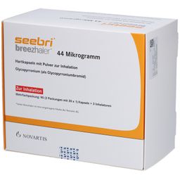 SEEBRI Breezhaler 44 Mikrogramm Hartk.m.Plv.z.Inh.