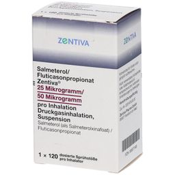 SALMETEROL/Fluticasonpropionat Zent.25/50µg 120