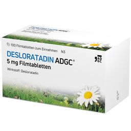 Desloratadin-ADGC 5 mg schnelle Wirkung gegen Allergien ohne schläfrig zu machen